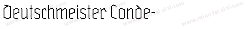 Deutschmeister Conde字体转换